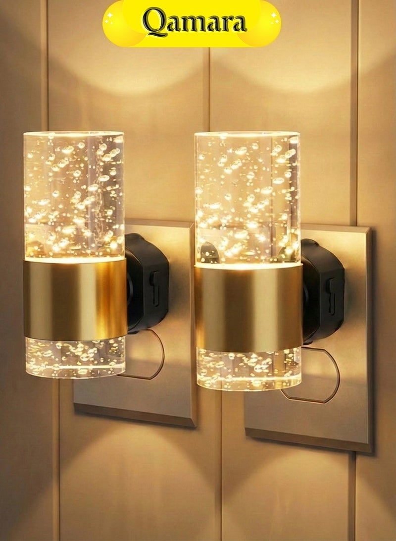 QAMARA LED Smart Wall Light features automatic on at dusk/off at dawn functionality, a stylish crystal look, and is hands-free . It is ideal for decorative lighting in hallways, foyers, and as a bedside lamp in the bedroom. - Image 1